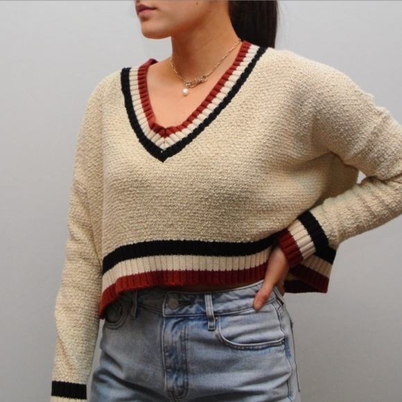 La Hearts Oversized Varsity Preppy 